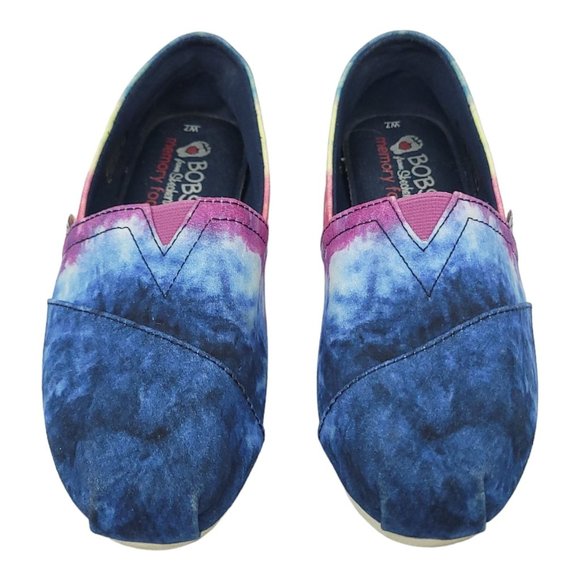 Skechers BOBS Swedish Phish Shoe US 7 UK 4 EU 37 Slip On Flats Tie Dye Fabric - Picture 9 of 11